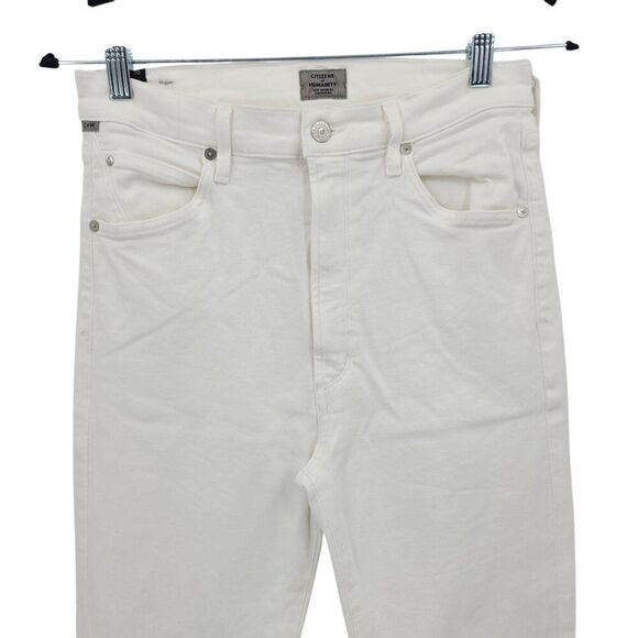Citizens Of Humanity Chrissy Uber High Rise Skinny Jeans 30 White Stretch City - Picture 15 of 16